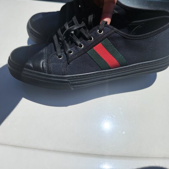 COPY - Gucci Web Sneakers Canvas sz 9 - Picture 6 of 8